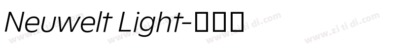 Neuwelt Light字体转换